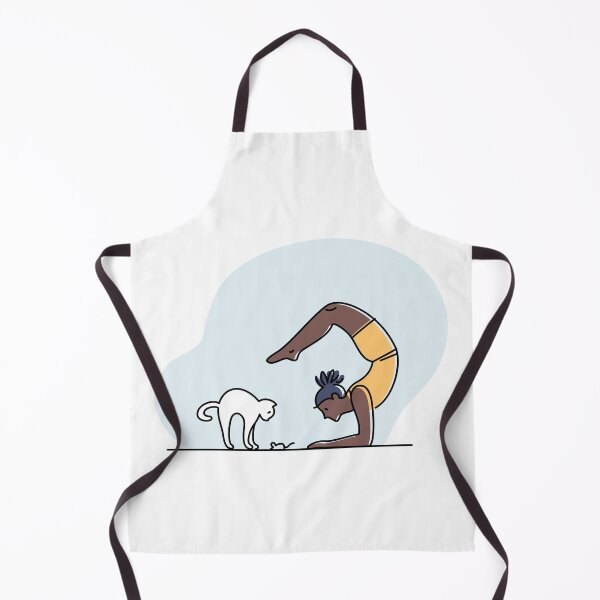 Item preview, YOGA PRACTICE WITH CAT Scorpion handstand pose designed and sold by Trio's Stuff.
