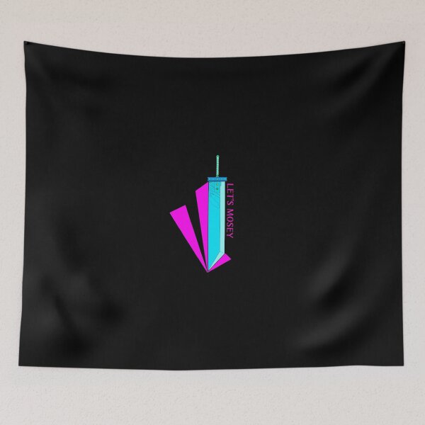 Item preview, Neon Buster Sword Cloud Strife Quote designed and sold by Local-Cryptid.