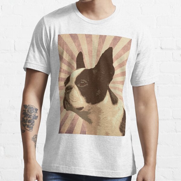 Retro Boston Terrior Essential T-Shirt