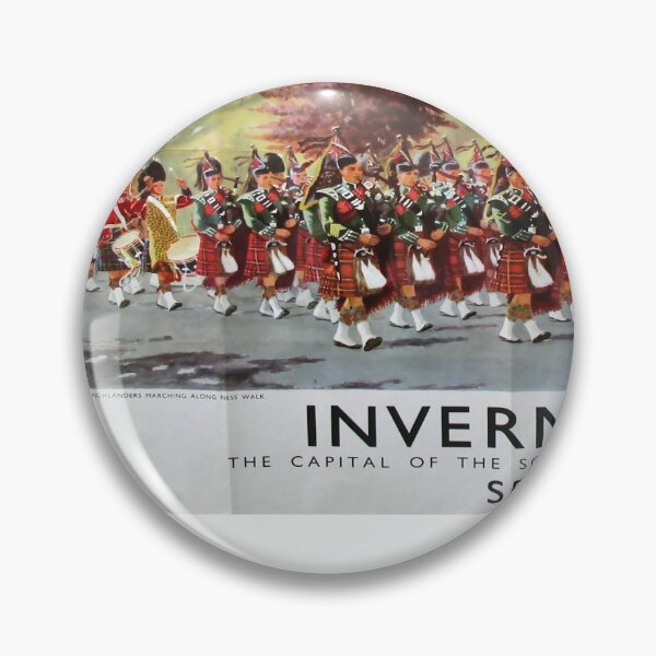 Item preview, Inverness used vintage travel poster designed and sold by stickart-marek.