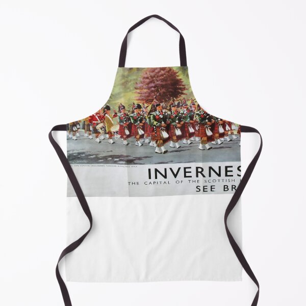 Item preview, Inverness used vintage travel poster designed and sold by stickart-marek.