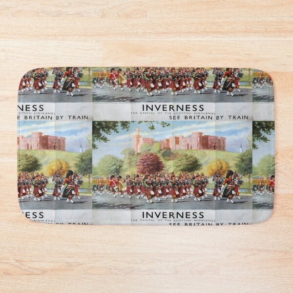 Item preview, Inverness used vintage travel poster designed and sold by stickart-marek.