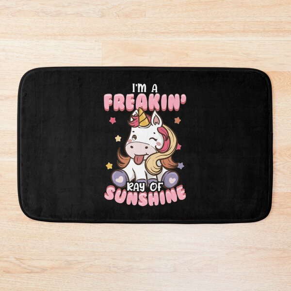 Item preview, I'm A Freakin' Ray of Sunshine Unicorn Rainbow designed and sold by perfectpresents.