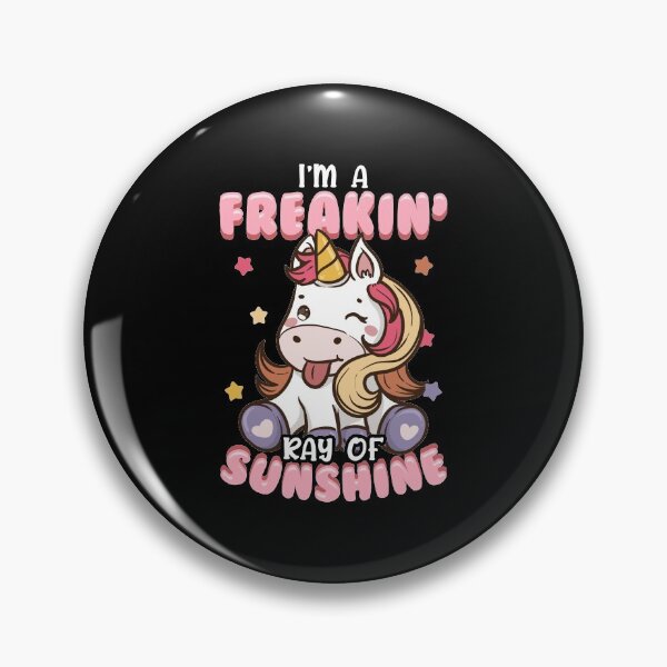 Item preview, I'm A Freakin' Ray of Sunshine Unicorn Rainbow designed and sold by perfectpresents.