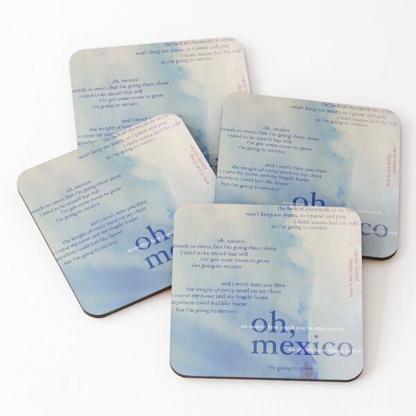 Item preview, oh, mexico - love is not dying jeremy zucker typographic designed and sold by hilariffic.