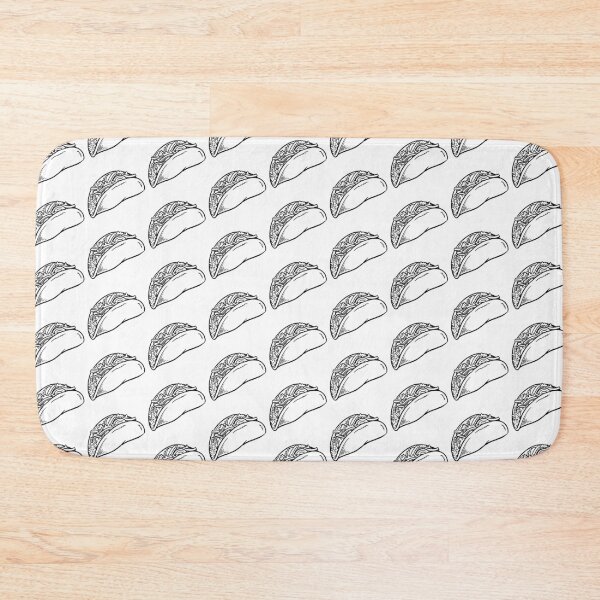 Item preview, Simple Taco Pattern! Black & White Taco Tuesday Love!   designed and sold by AlwaysGrowing.