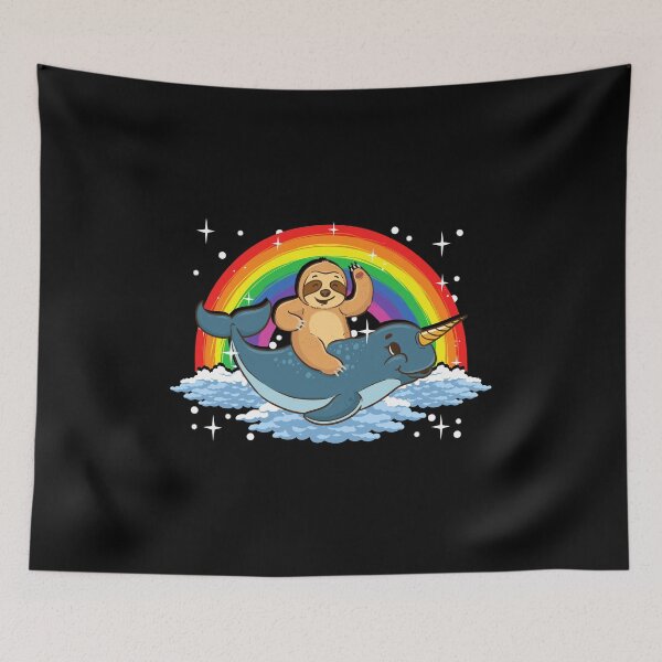 Item preview, Sloth Riding Narwhal Adorable Unicorn Of The Sea designed and sold by perfectpresents.