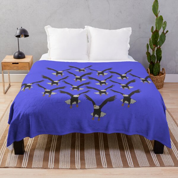 Item preview, Interlocking Bald Eagle Pattern (blue) designed and sold by Davey's Designs.