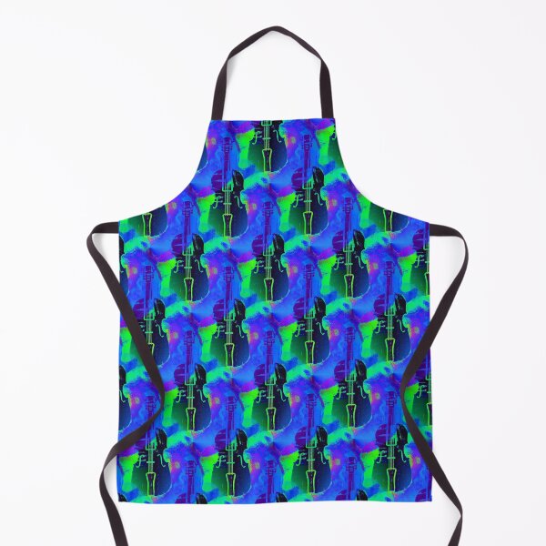 Violins with a blue background Apron