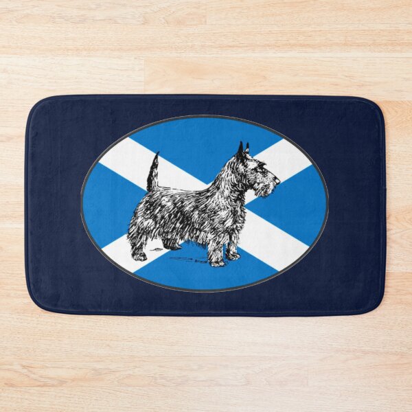 Item preview, Scottie Dog Scottish Terrier, with the flag of Scotland designed and sold by headpossum.