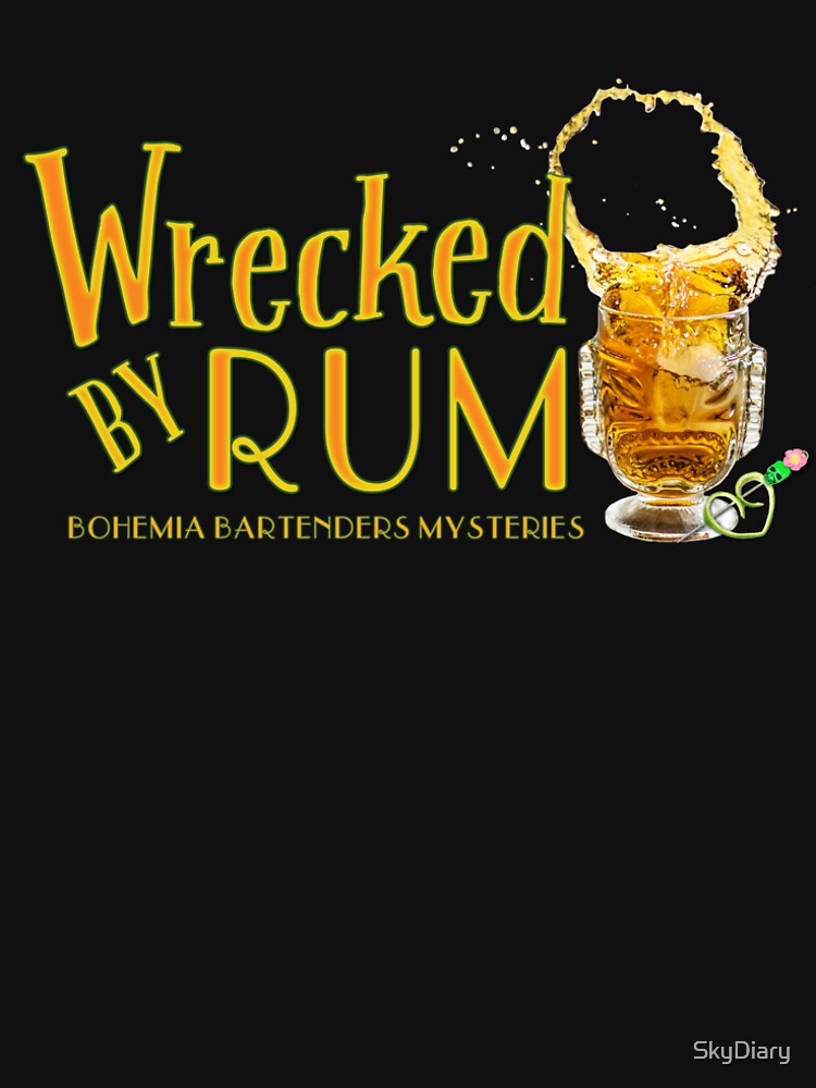 Thumbnail 6 of 6, Premium T-Shirt, Wrecked by Rum tiki cocktail designed and sold by SkyDiary.