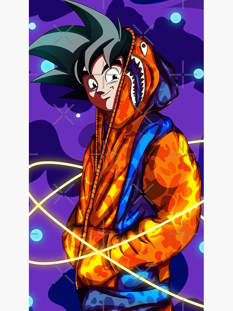 Download free Goku In Bape Jacket Wallpaper 