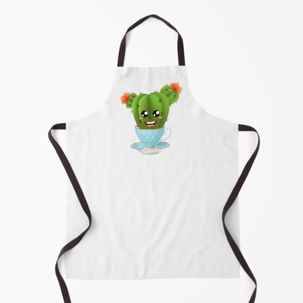 Item preview, Happy cactus in a pretty tea cup designed and sold by headpossum.