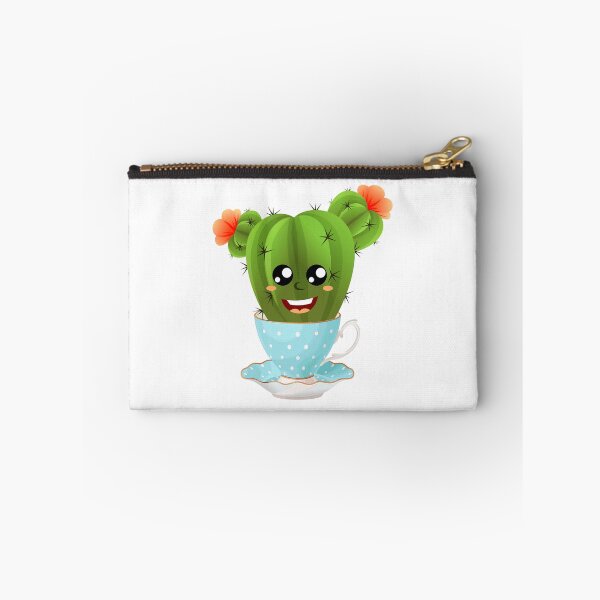 Item preview, Happy cactus in a pretty tea cup designed and sold by headpossum.