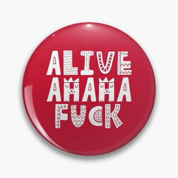 Item preview, Alive Ahaha Fuck Meme Cute Letters Girls #2 designed and sold by SalahBlt.