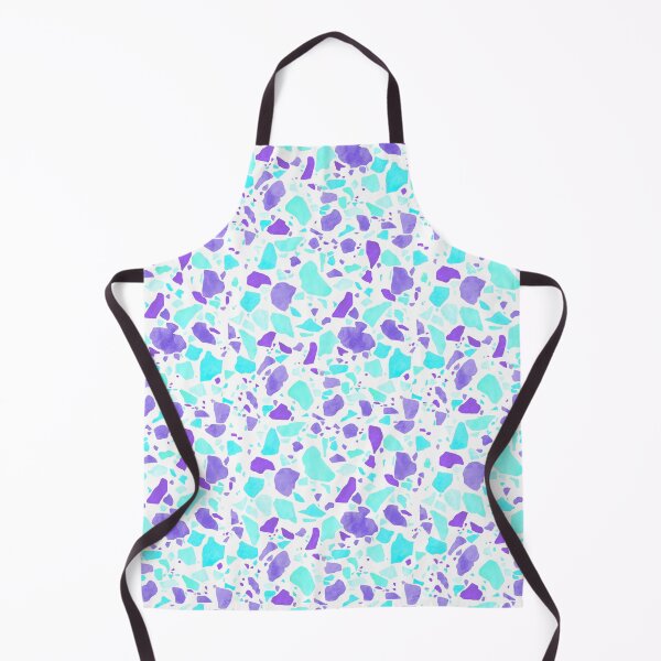 Item preview, Bright Teal and Purple Terrazzo Pattern designed and sold by Bumblefuzzies.