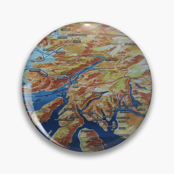 Item preview, Western Highlands and Islands vintage travel poster designed and sold by stickart-marek.