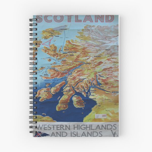 Item preview, Western Highlands and Islands vintage travel poster designed and sold by stickart-marek.