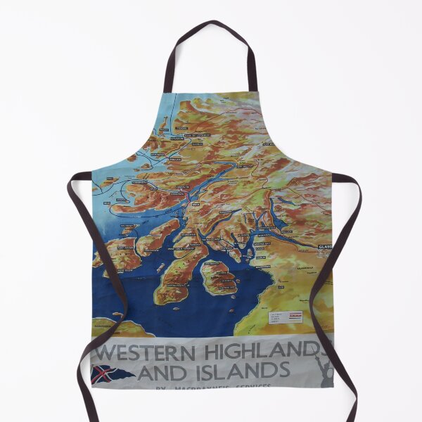 Item preview, Western Highlands and Islands vintage travel poster designed and sold by stickart-marek.