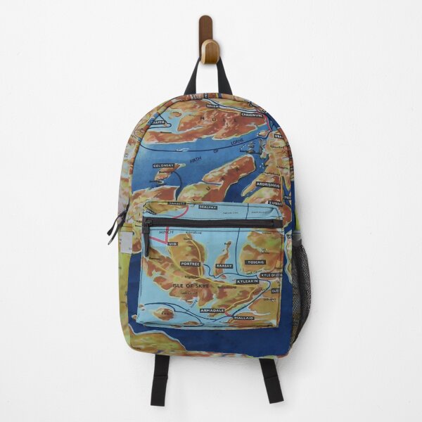 Item preview, Western Highlands and Islands vintage travel poster designed and sold by stickart-marek.