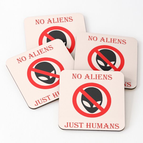 Item preview, No aliens, just humans designed and sold by helenkaiy.