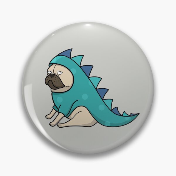 Artikelvorschau, Mürrischer Dino-Mops entworfen und verkauft von benzy.