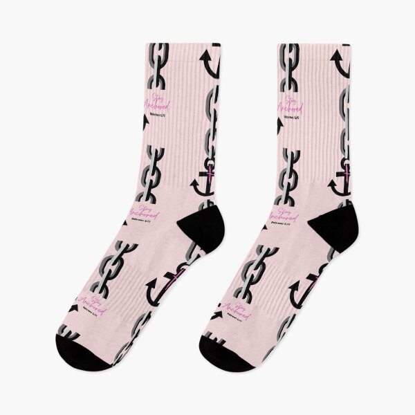 Item preview, STAY ANCHORED PINK & BLACK  designed and sold by SheGotJoy.