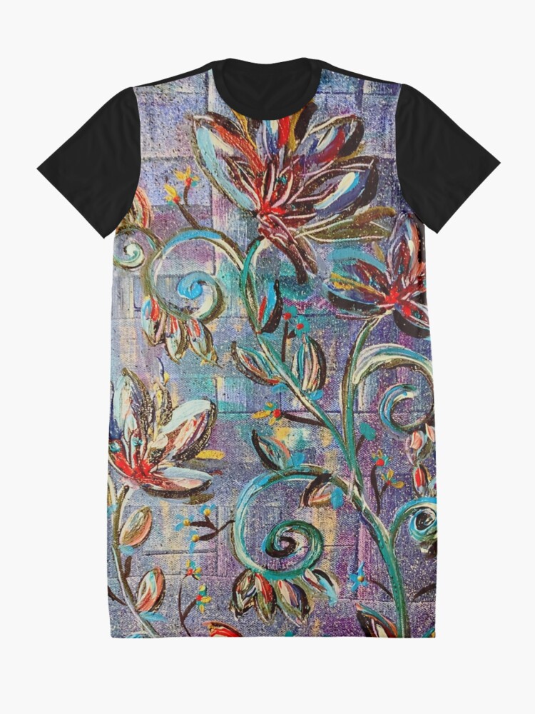 Alternate view of Flowers of the night Graphic T-Shirt Dress