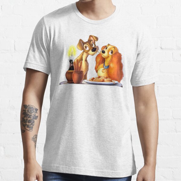 Lady ' The Tramp Dogs Disney Cartoon Graphics White Baseball Jersey Gift  For Sport Fans - Freedomdesign