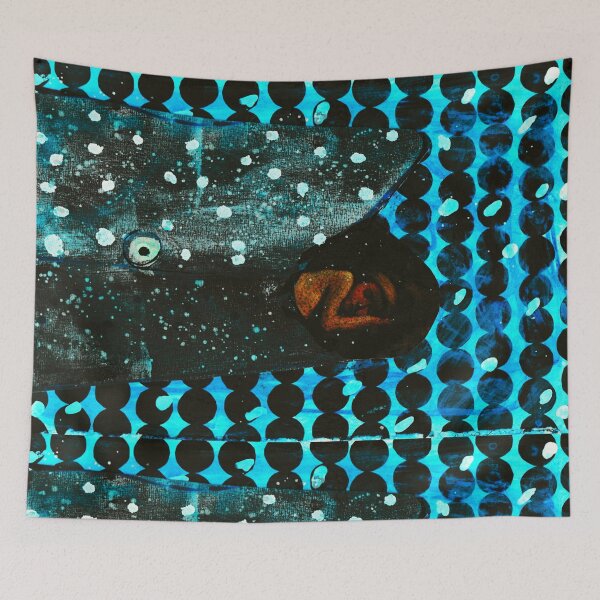 Item preview, in the whalesharks mouth designed and sold by donna malone.