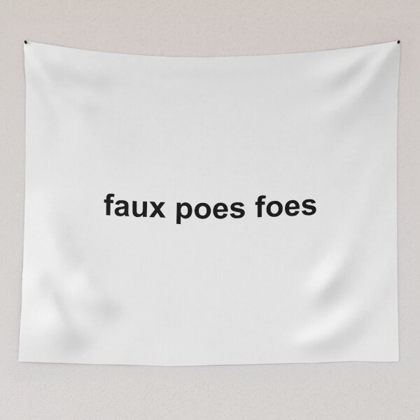 Item preview, faux poes foes designed and sold by quoteedesigns.