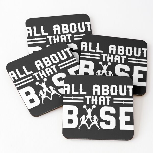 Item preview, All About That Base Cheerleading design, Cheer gift, Cheerle print designed and sold by Lisbob.