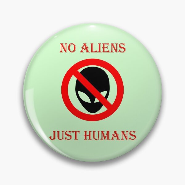 Item preview, No aliens, just humans designed and sold by helenkaiy.