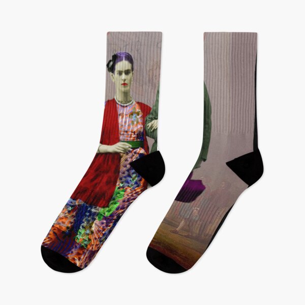 Item preview, Frida Kahlo and Diego Rivera in Mexico Portrait with Hat designed and sold by KALEIDOSCOPE UK.