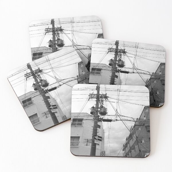 Item preview, Black and White City Wires in Osaka designed and sold by hockeng.