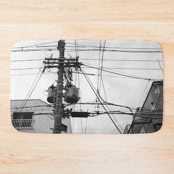 Item preview, Black and White City Wires in Osaka designed and sold by hockeng.