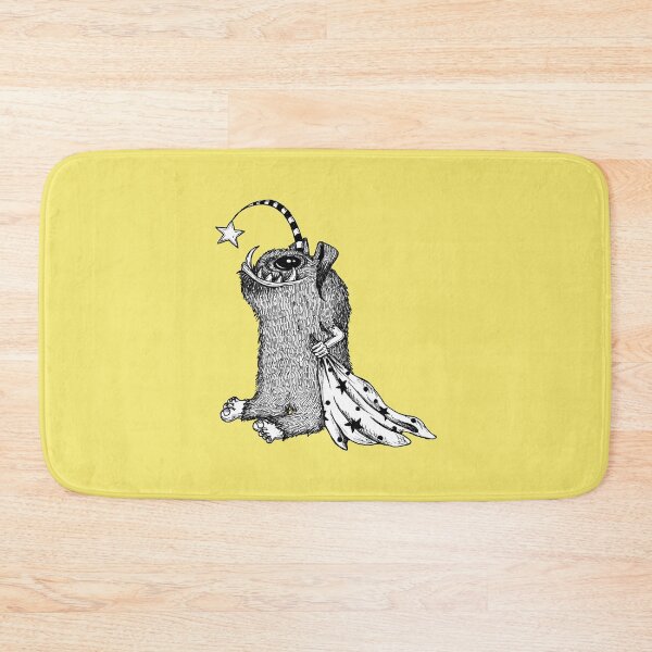 Item preview, Cute sleepy wild monster bedtime creature drawing  designed and sold by RedFinchDesigns.