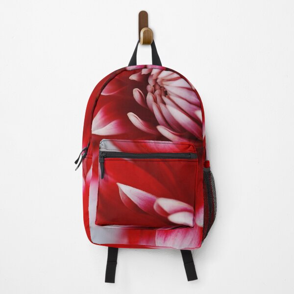 Item preview, Dahlia Bloom Rich Red and White, designed and sold by Joy Watson - Natural Light Photography .