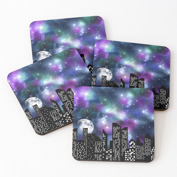 Item preview, Cosmic Explosion Skyline with Full Moon designed and sold by WisdomInspired.