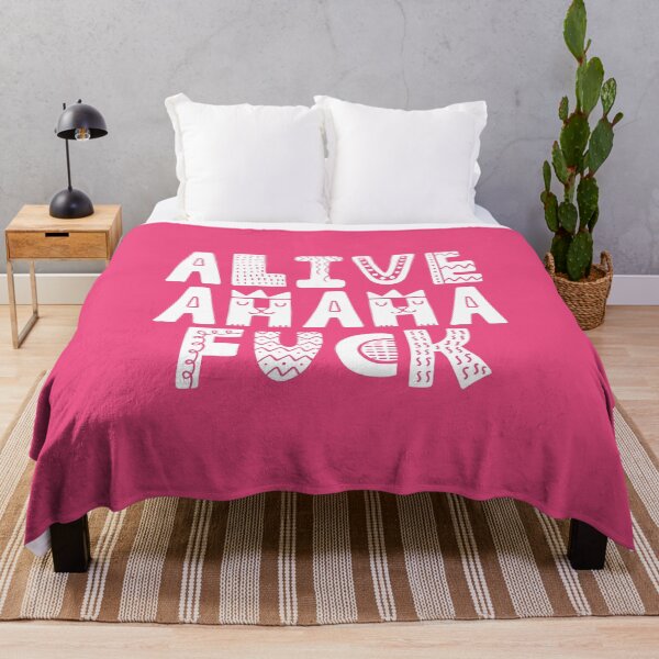 Item preview, Alive Ahaha Fuck Meme Cute Letters Girls #7 designed and sold by SalahBlt.