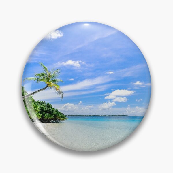 Item preview, Day at the Beach Palm Clear Waves Ocean Water designed and sold by PowerfulPrinted.
