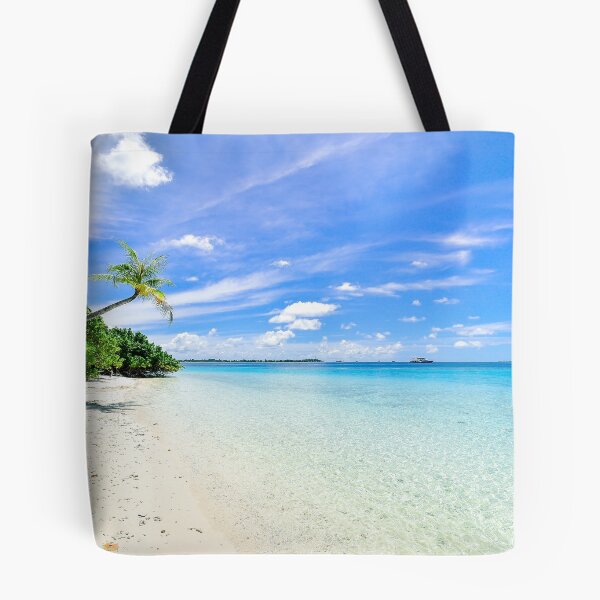 Item preview, Day at the Beach Palm Clear Waves Ocean Water designed and sold by PowerfulPrinted.