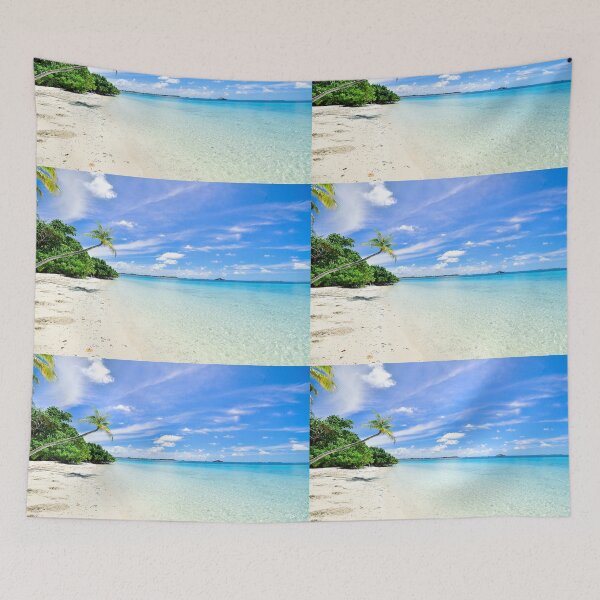 Item preview, Day at the Beach Palm Clear Waves Ocean Water designed and sold by PowerfulPrinted.