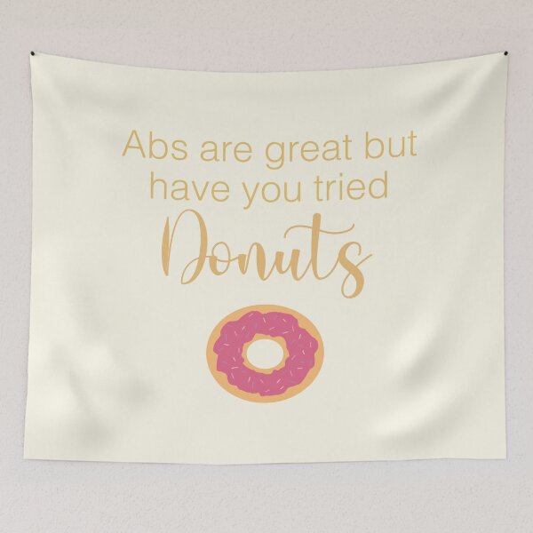 Aperçu de l'œuvre Les abdos sont super mais avez-vous essayé la typographie des beignets créée et vendue par JokeGysen.