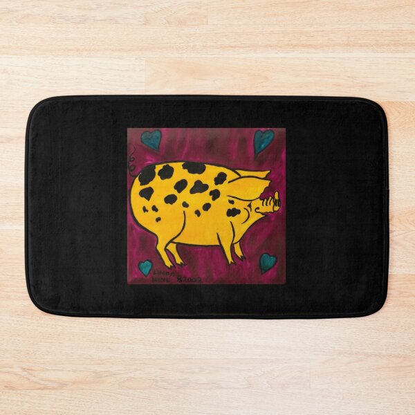 Item preview, Yellow Spotty Pig designed and sold by lindahineart.