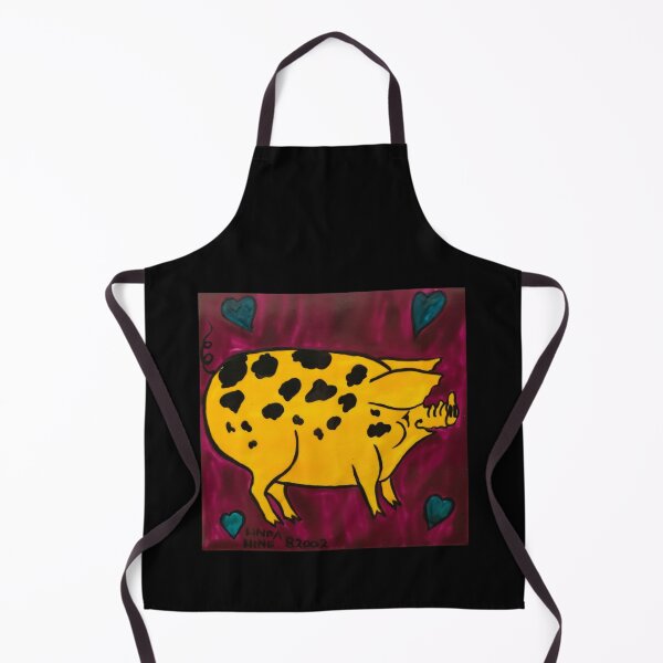 Item preview, Yellow Spotty Pig designed and sold by lindahineart.