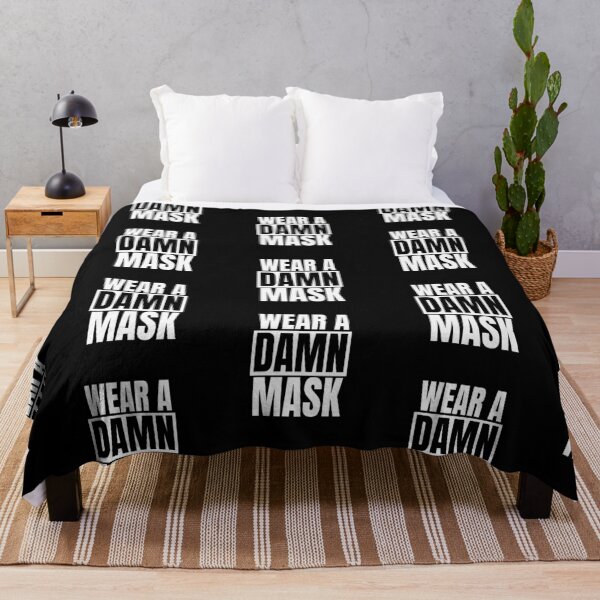 Item preview, Wear A Damn Mask (Black) designed and sold by quoteedesigns.