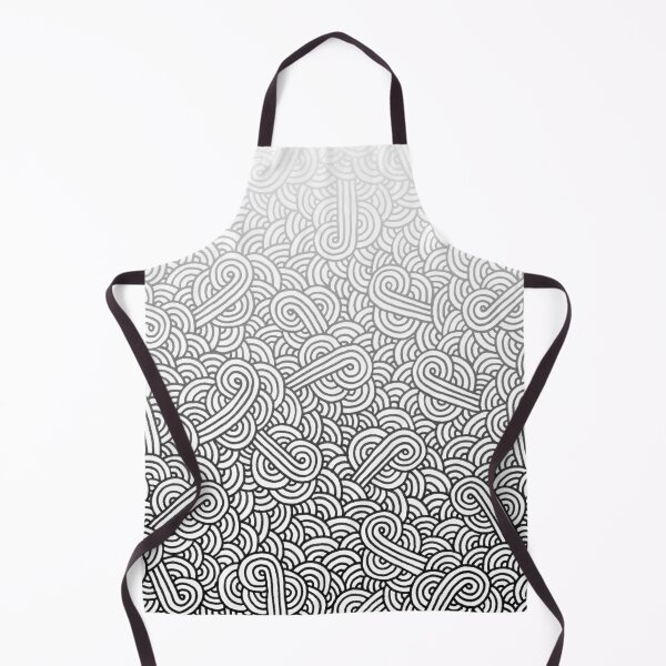 Item preview, Gradient black and white swirls doodles designed and sold by savousepate.