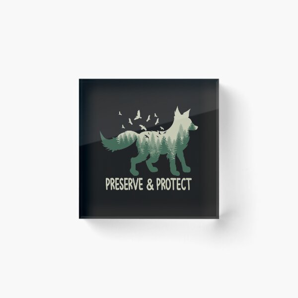 Item preview, Protect and preserve fox designed and sold by redshirtz.