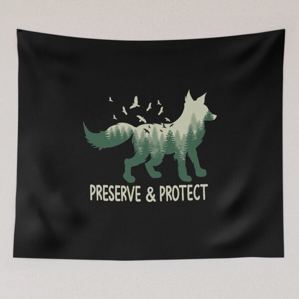 Item preview, Protect and preserve fox designed and sold by redshirtz.